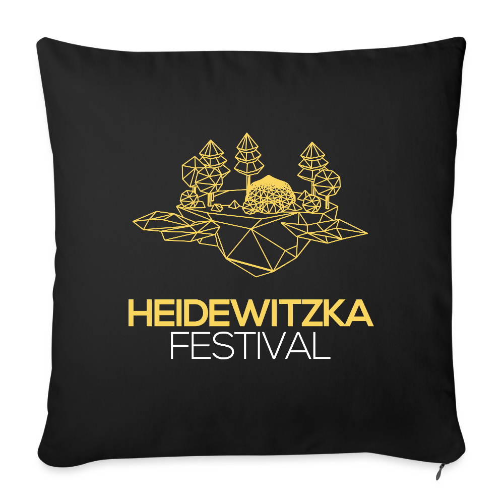 Sofakissenbezug 44 x 44 cm - Schwarz