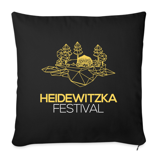 Sofakissenbezug 44 x 44 cm - Schwarz