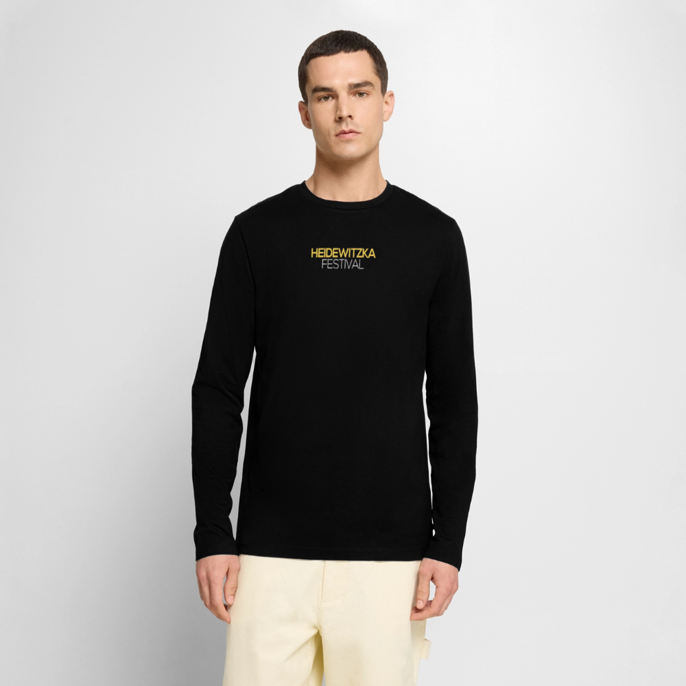 Männer Premium Langarmshirt - Schwarz