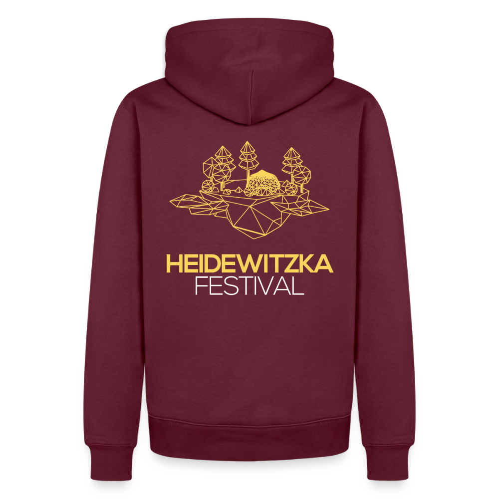 Männer Premium Hoodie - Burgunderrot