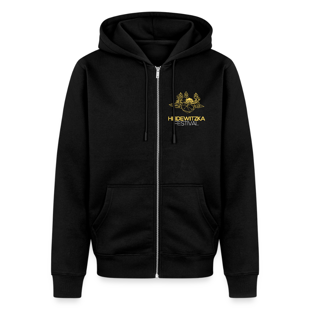 Männer Premium Kapuzenjacke - Schwarz