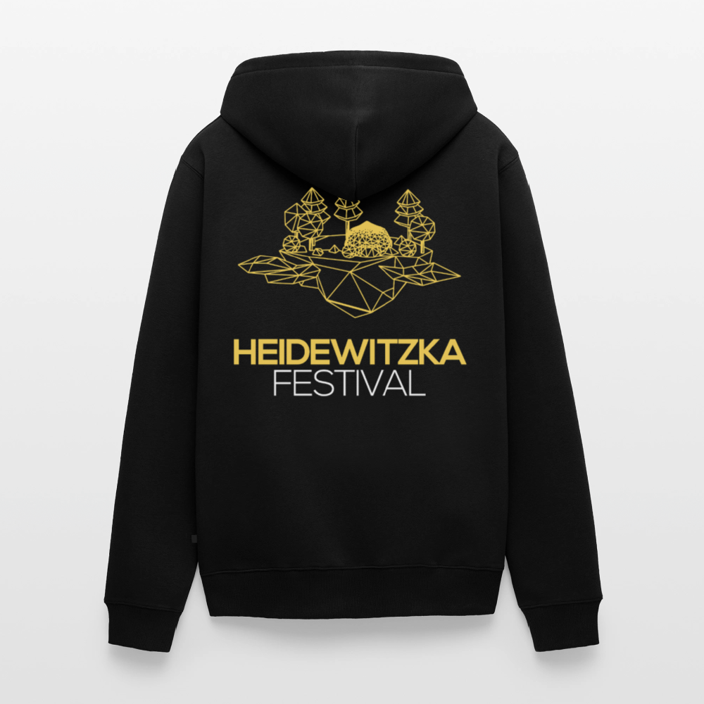 Männer Premium Kapuzenjacke - Schwarz