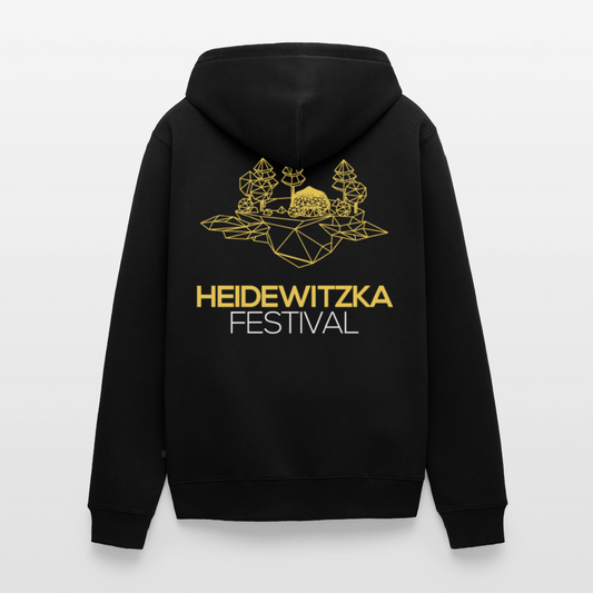 Männer Premium Kapuzenjacke - Schwarz