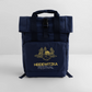 Rolltop Rucksack mit zwei Griffen - Navy