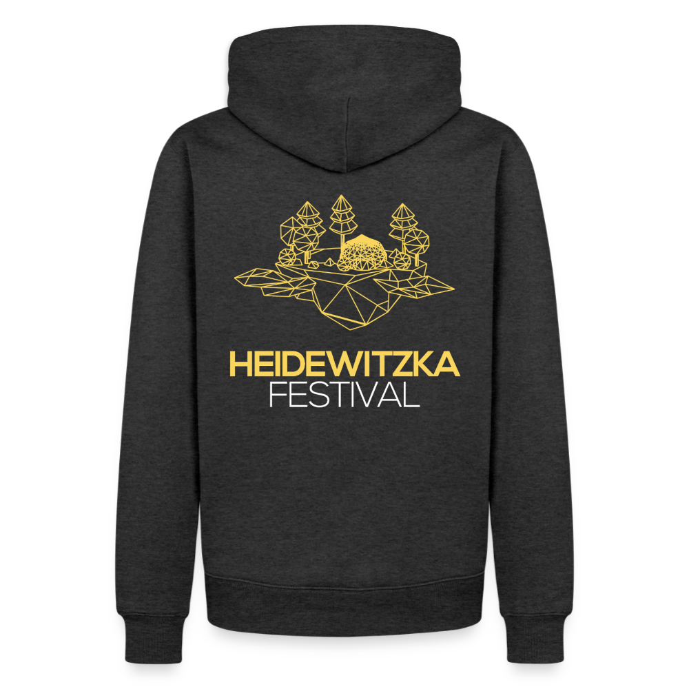 Männer Premium Hoodie - Anthrazit meliert