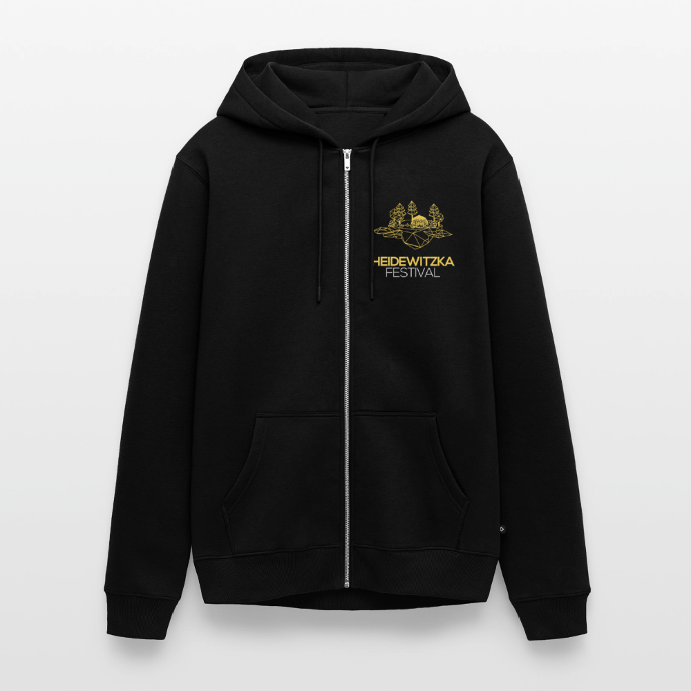 Männer Premium Kapuzenjacke - Schwarz