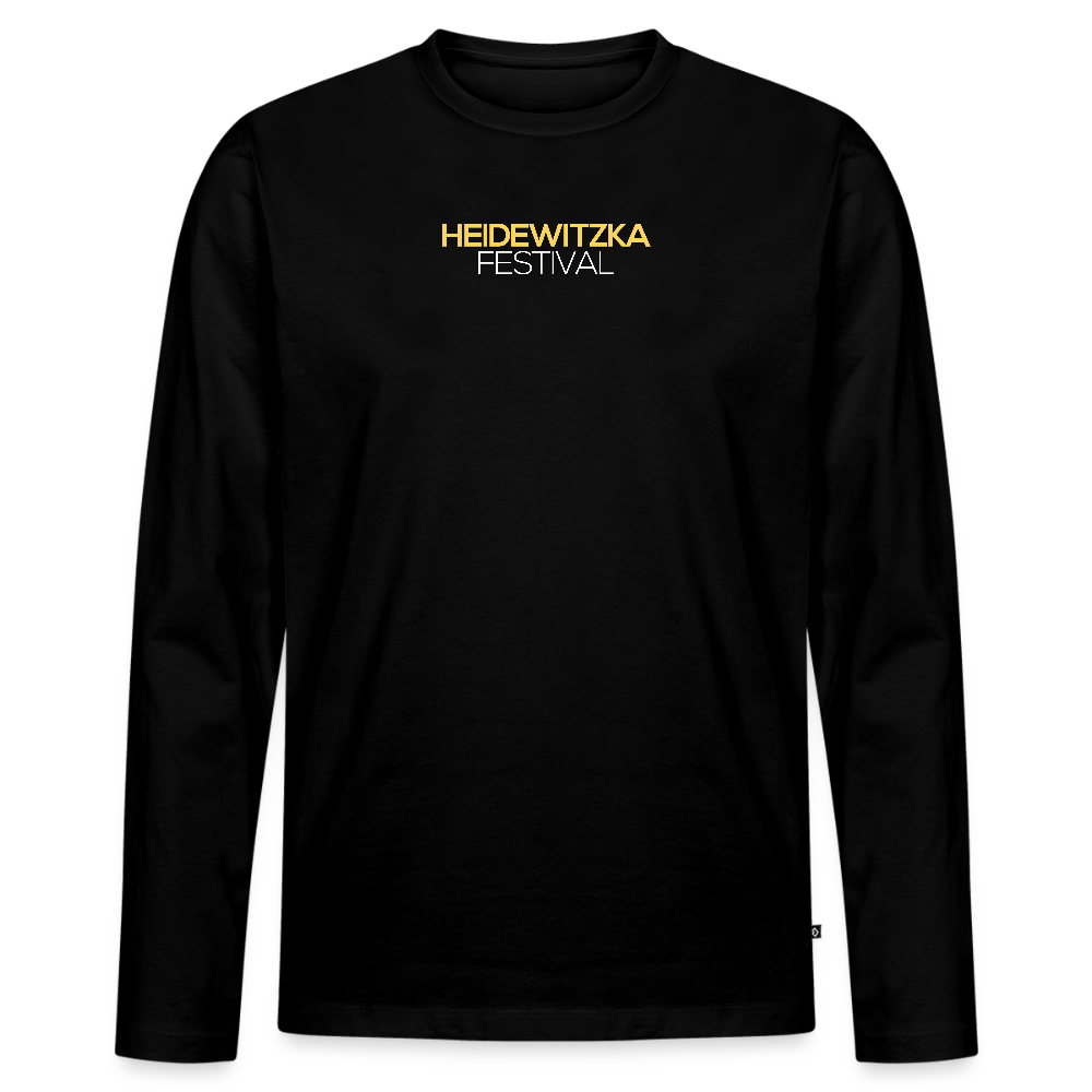 Männer Premium Langarmshirt - Schwarz