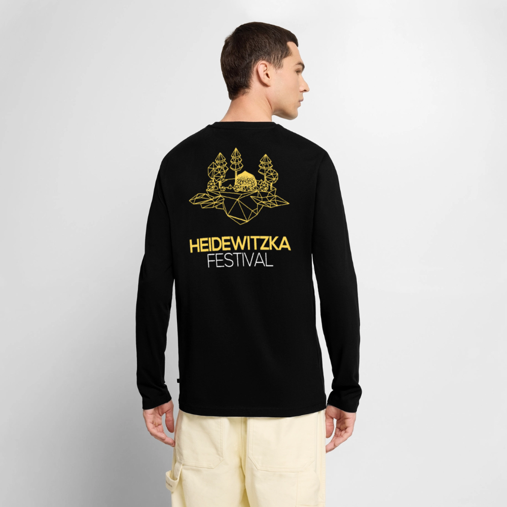 Männer Premium Langarmshirt - Schwarz