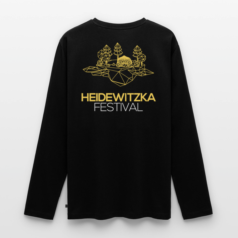 Männer Premium Langarmshirt - Schwarz