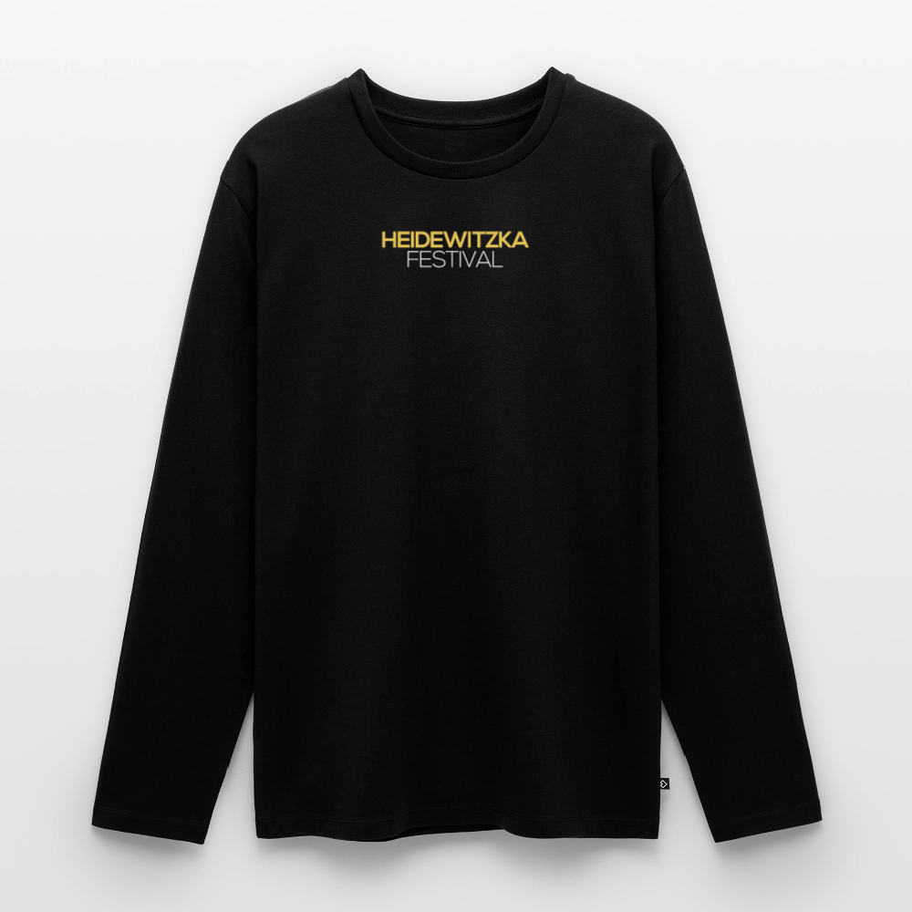 Männer Premium Langarmshirt - Schwarz