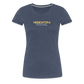 Frauen Premium T-Shirt - Blau meliert
